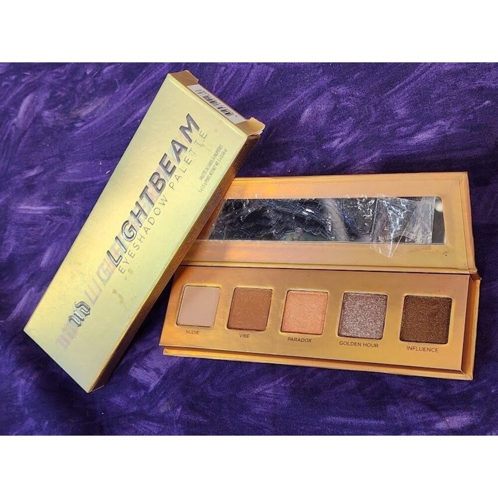 Urban Decay Lightbeam Eyeshadow Palette 5 Pan Pressed Powder Warm Color Shade